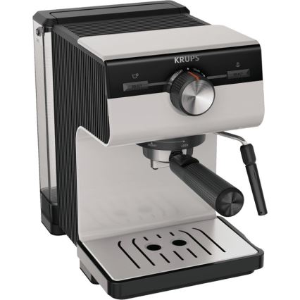 Krups - Siebträger-Kaffeemaschine für zwei Tassen AUTHENTIC 1450W/230V grau