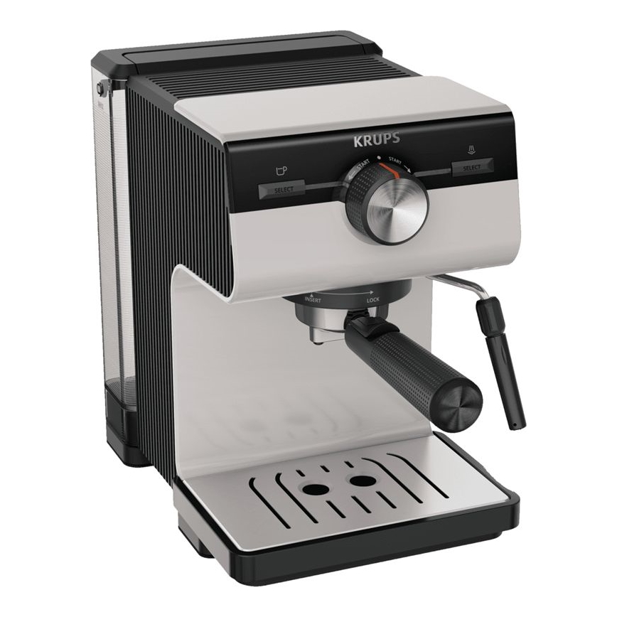 Krups - Siebträger-Kaffeemaschine für zwei Tassen AUTHENTIC 1450W/230V grau