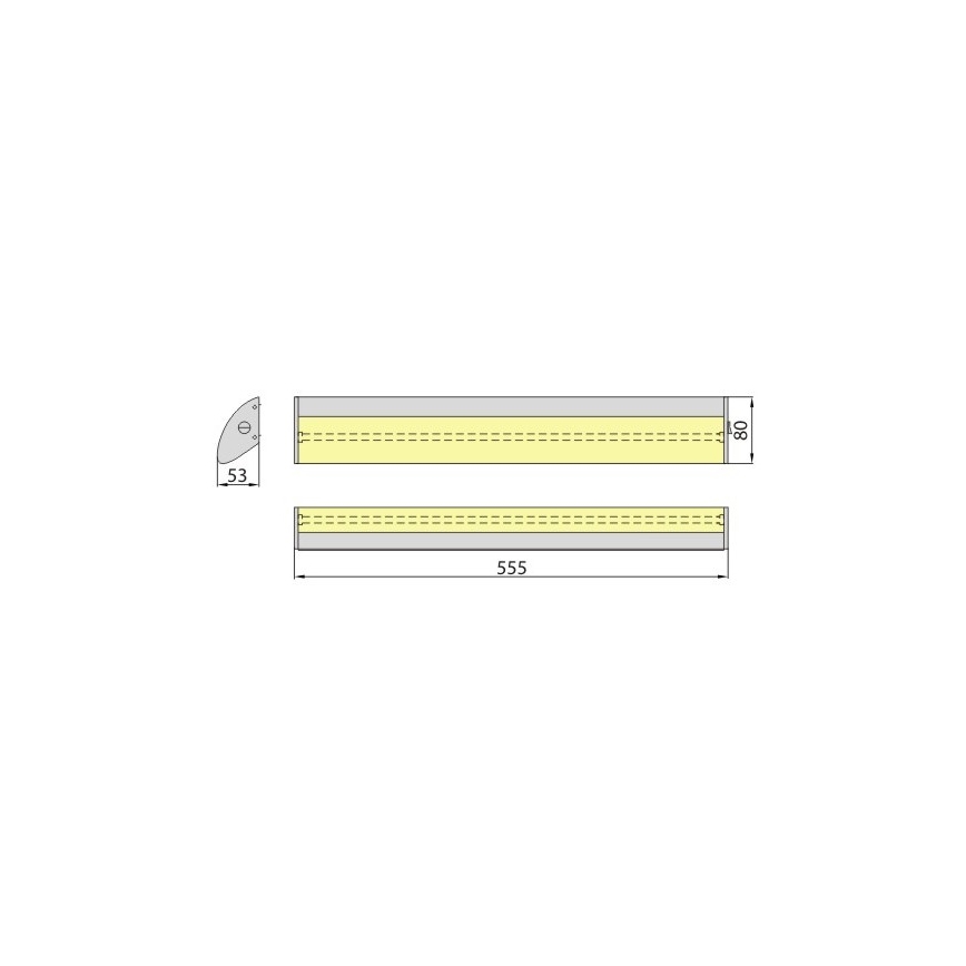 Küchenunterbauleuchte AVRA T5 1xG5/13W/230V 6400K weiß