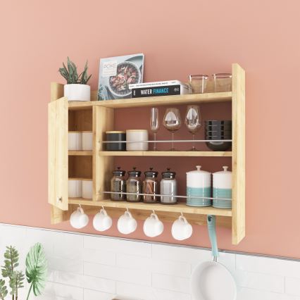 Küchenwandregal KNERR 65x85 cm beige