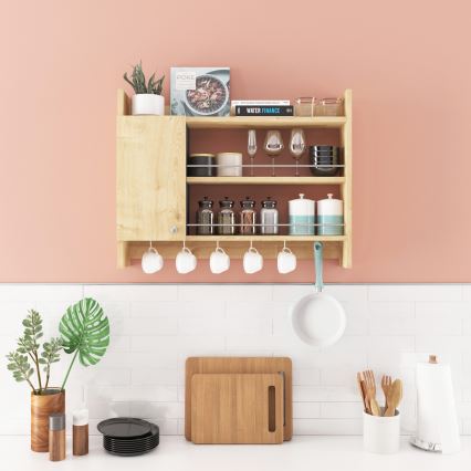 Küchenwandregal KNERR 65x85 cm beige