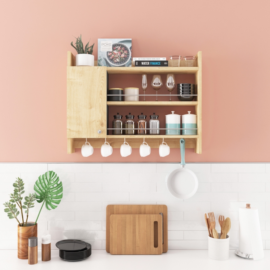 Küchenwandregal KNERR 65x85 cm beige