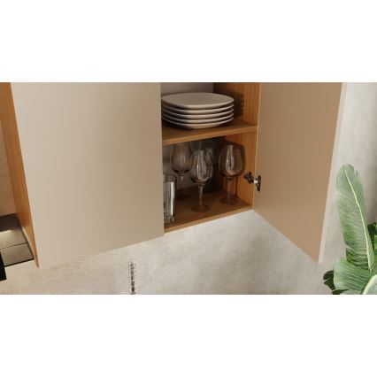 Küchenzeile JOY 200 cm Nussbaum