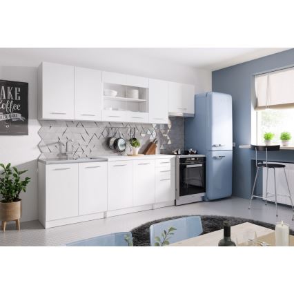 Küchenzeile MARISA 260 cm weiß