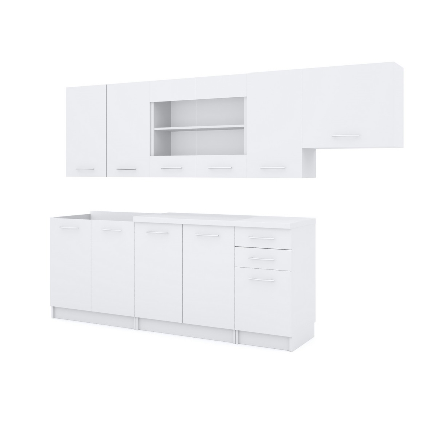 Küchenzeile MARISA 260 cm weiß