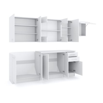 Küchenzeile MARISA 260 cm weiß