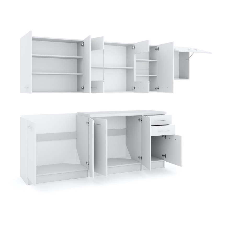 Küchenzeile MARISA 260 cm weiß