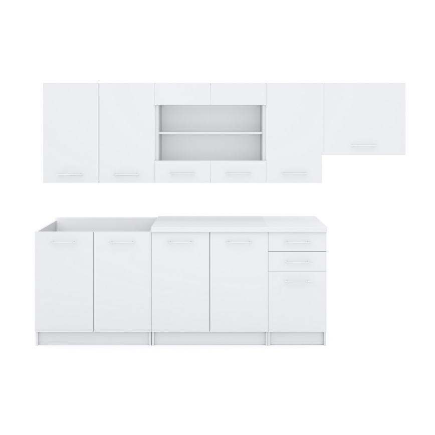 Küchenzeile MARISA 260 cm weiß