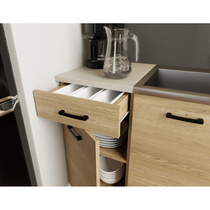 Küchenzeile PATRICIA 180 cm Eiche