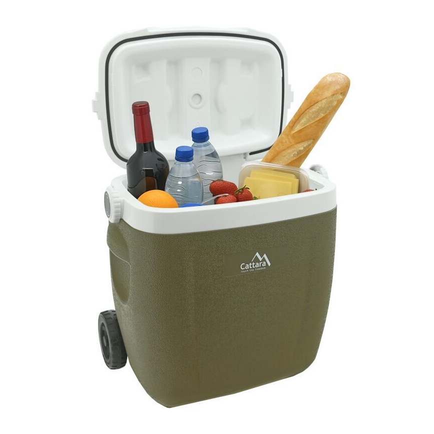 Kühlbox auf Rollen 16 l, grün