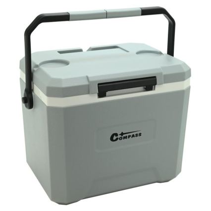 Kühlbox mit Kühlakku, 16 l, grau