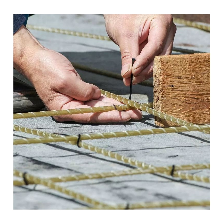 Kunststofffaltbänder 3,5x200mm 100Stk schwarz