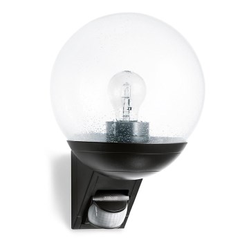 L 535 S schwarz Outdoor- Wandlampe mit Sensor