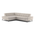 L-förmiges, klappbares Ecksofa MARANO links beige