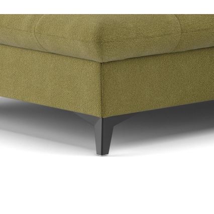 L-förmiges, klappbares Ecksofa MARANO links Olive