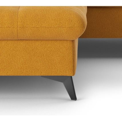 L-förmiges, klappbares Ecksofa MARANO links orange
