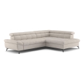 L-förmiges, klappbares Ecksofa MARANO rechts beige