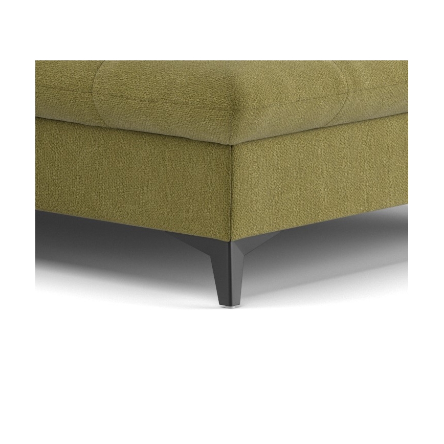 L-förmiges, klappbares Ecksofa MARANO rechts Olive