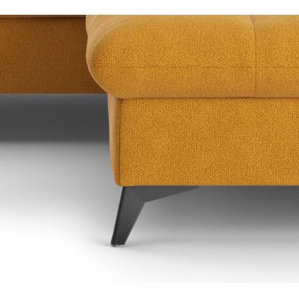 L-förmiges, klappbares Ecksofa MARANO rechts orange