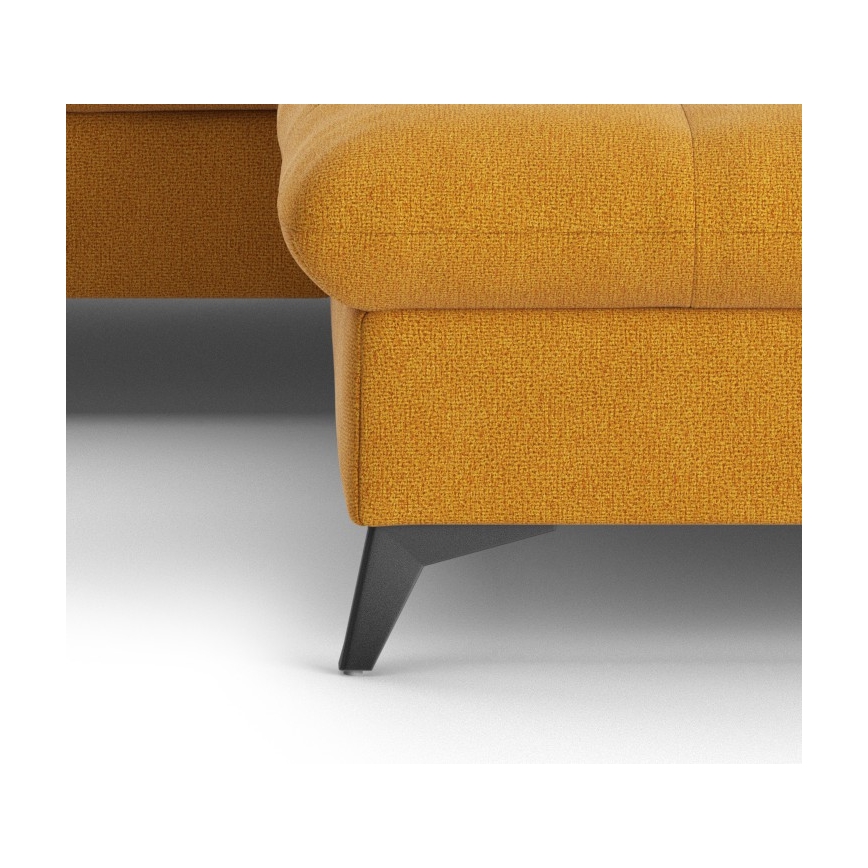 L-förmiges, klappbares Ecksofa MARANO rechts orange
