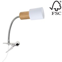 Lampe mit Clip TREEHOUSE 1xE27/25W/230V – FSC-zertifiziert