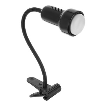 Lampe mit einem Clip LOLEK 1xE14/24W/230V schwarz