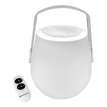 Lampenwelt - Dimmbare LED-RGB-Tischleuchte mit Lautsprecher LED/3W/3,7V Bluetooth 2000 mAh IP44 + Fernbedienung