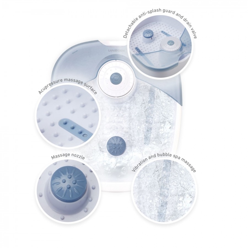 Lanaform - Fußmassagebad FOOT SPA 60W/230V