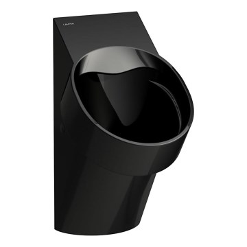 LAUFEN H8402860200001 - Pissoir mit Sensor VAL 230V, hinterer Wasseranschluss, hinterer Abfluss, Keramik/glänzend schwarz