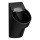 LAUFEN H8402860200001 - Pissoir mit Sensor VAL 230V, hinterer Wasseranschluss, hinterer Abfluss, Keramik/glänzend schwarz