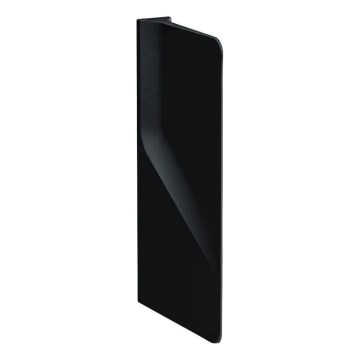 LAUFEN H8472800200001 - Urinal-Trennwand VAL 69x37 cm Keramik/Hochglanz-Schwarz