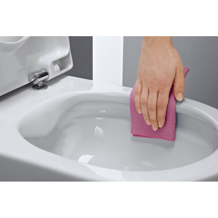 LAUFEN H8669540000001 - Wandhängendes WC PRO, Keramik/weiß + WC-Sitz SoftClose PRO, Duroplast/weiß