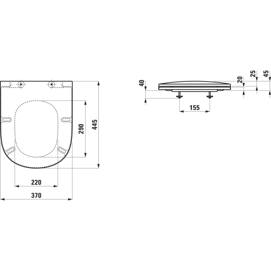 LAUFEN H8910830000001 - Toilettensitz SoftClose LUA duroplast/weiß