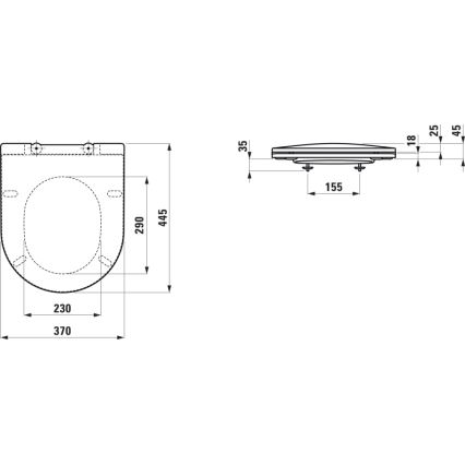 LAUFEN H8989660000001 - Toilettensitz SoftClose PRO duroplast/weiß