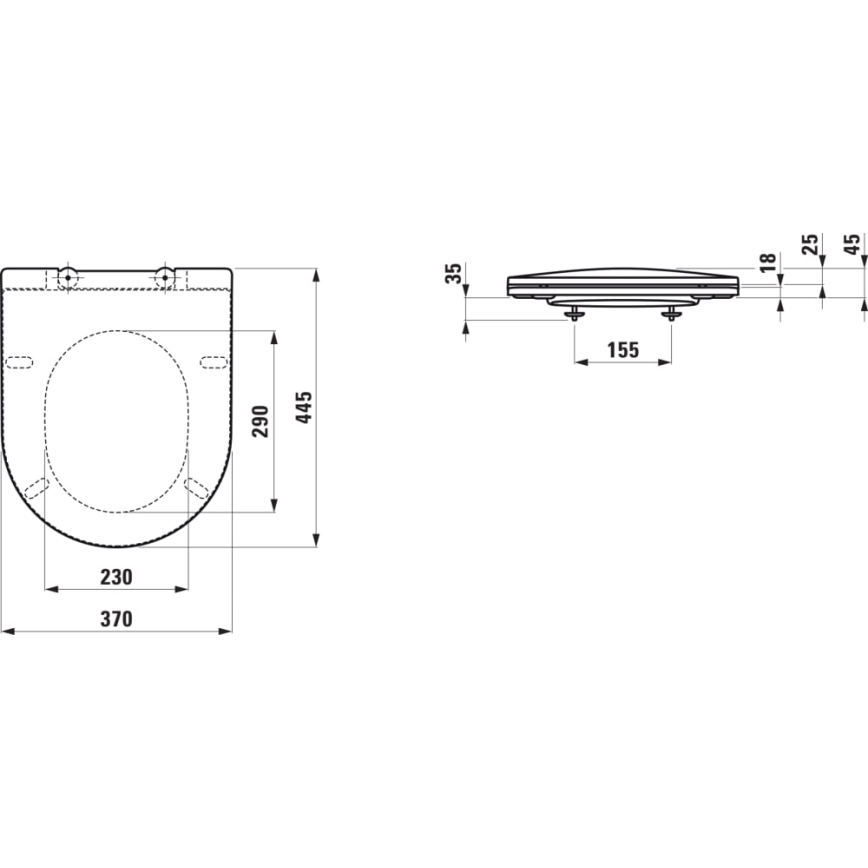 LAUFEN H8989667160001 - WC-Sitz SoftClose PRO, Duroplast, schwarz