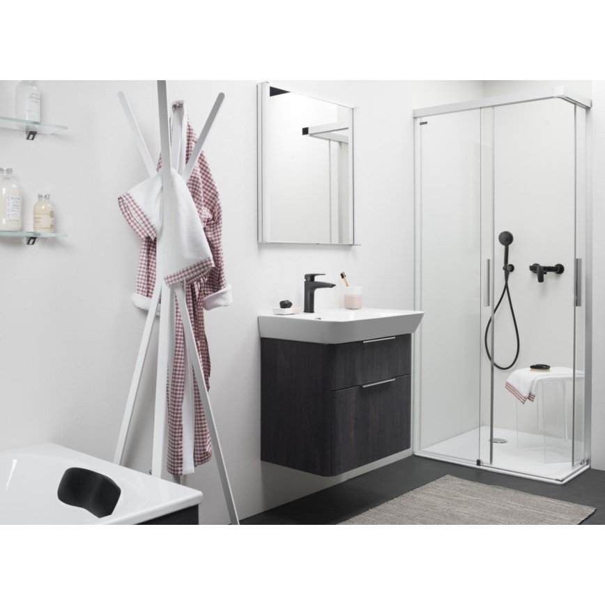 LAUFEN HF500702428000 - Waschbeckenarmatur LAURIN 16,2 cm Titan matt schwarz