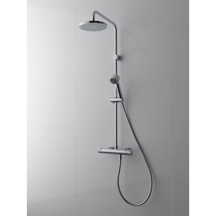 LAUFEN HF500957100600 - Duschset mit thermostatischem Mischbatterie CITYPRO Hochglanzchrom