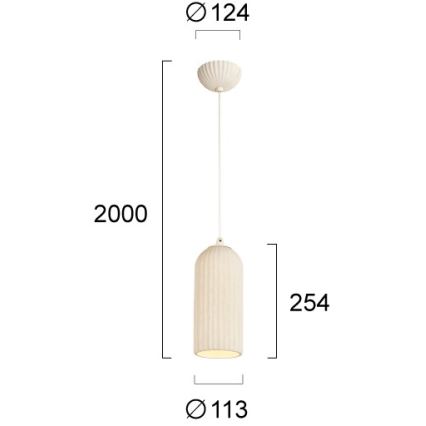 LAVINA Pendelleuchte an Kabel 1xE27/35W/230V cremefarben