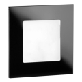 LDST AN-01-CB-BC9 - LED Treppenleuchte ANGEL 9xLED/1,2W/230V glänzend schwarz 3500K