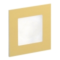 LDST AN-01-SZ-BZ9 - LED Treppenbeleuchtung ANGEL 9xLED/1,2W/230V Gold 6500K