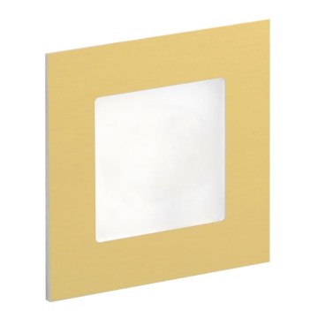 LDST AN-01-SZ-BZ9 - LED Treppenbeleuchtung ANGEL 9xLED/1,2W/230V Gold 6500K