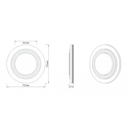 LDST LI-01-SS-BC8 - Treppenhausleuchte LILI 8xLED/1,2W/230V