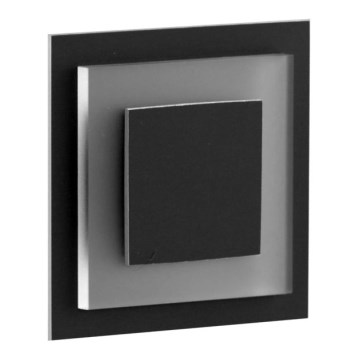 LDST SU-01-CB-BC8 - LED Treppenleuchte SUNNY 8xLED/1,2W/230V glänzend schwarz 3000K