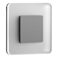 LDST SW-01-CB-BZ8 - LED Treppenleuchte SWIFT 8xLED/1,2W/230V glänzend schwarz 6500K