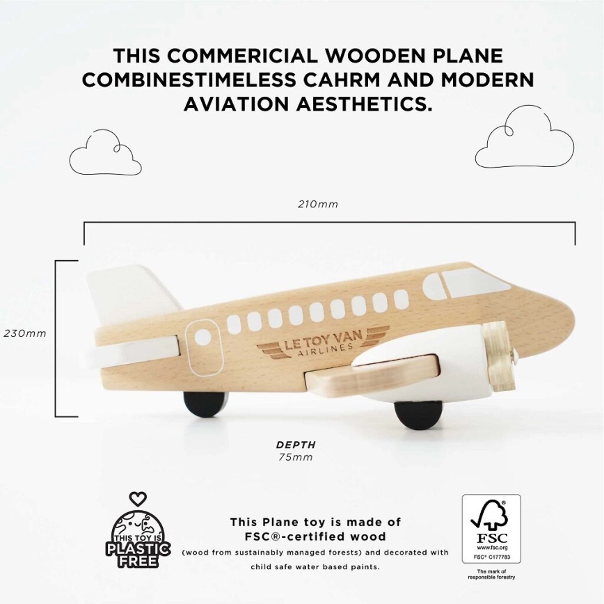 Le Toy Van - Holz-Flugzeug