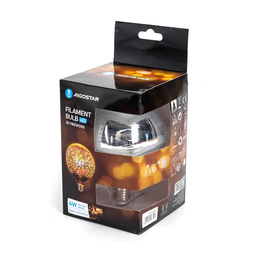 LED 3D Dekorationslampe E27/4W/230V - Aigostar