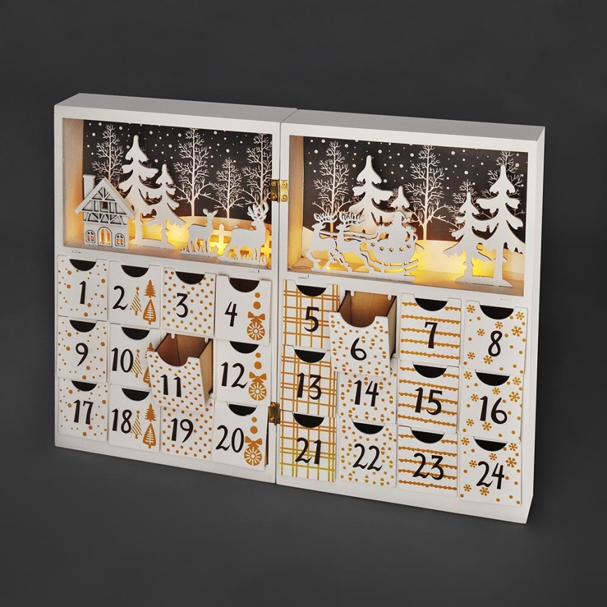 LED-Adventskalender LED/2xAAA