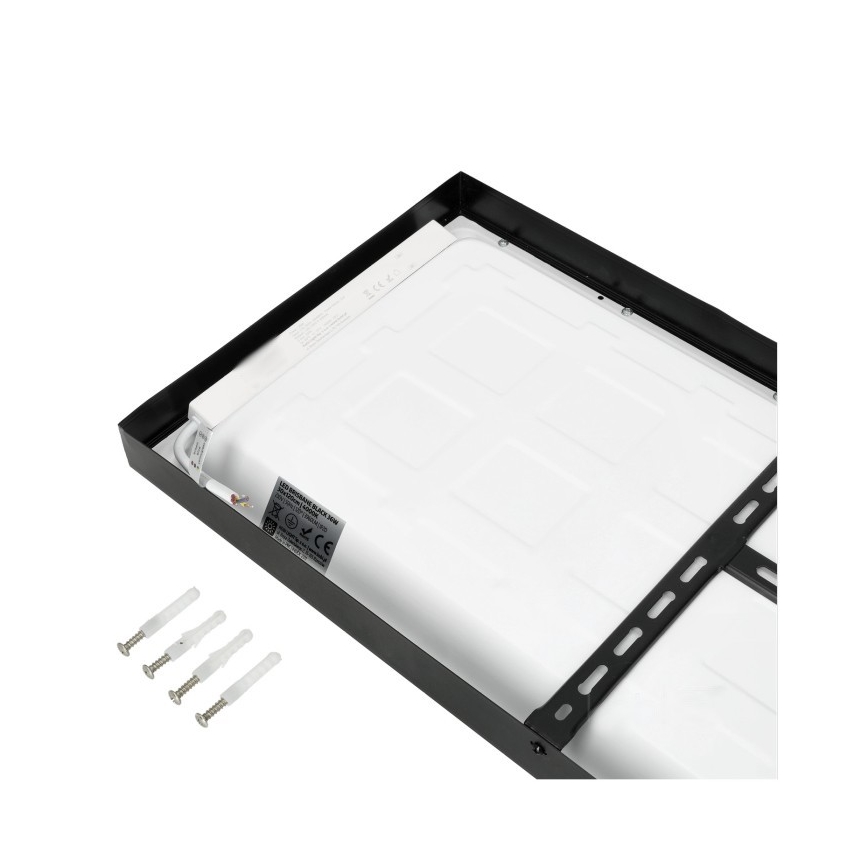 LED-Anbaupanel BRISBANE LED/36W/230V 4000K 29,5x119 cm schwarz