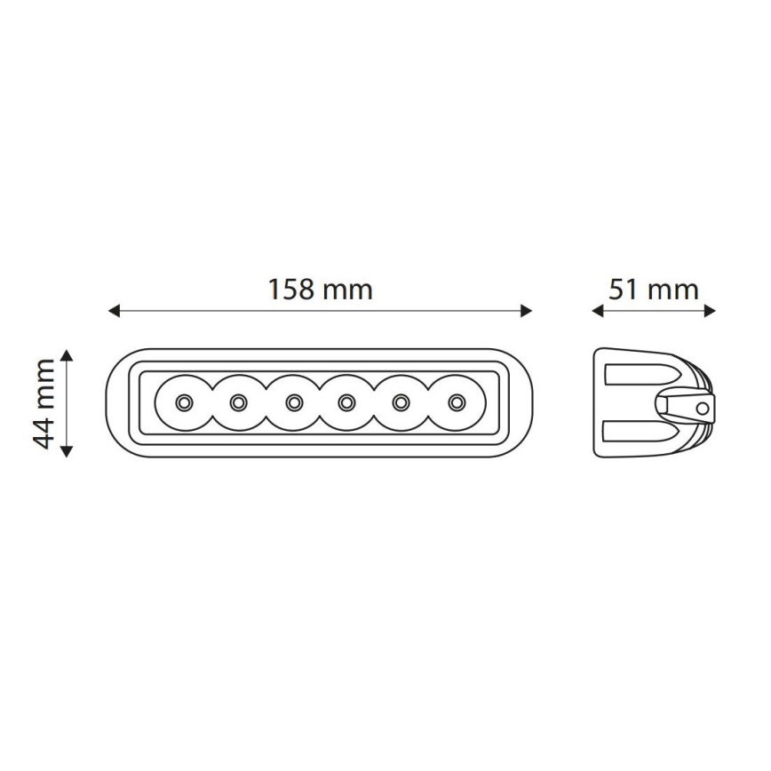 LED Arbeitsleuchte EPISTAR LED/18W/10-30V IP67 6000K