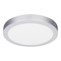 LED Aufbau-/Einbaupanel 2-in-1 18W/230V 3000/4000/6000K Ø 22,5 cm IP54 silber